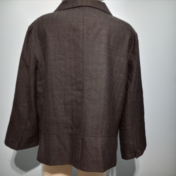 J.Jill Wool Suit Tops Lightweight XL Black/Grey - Picture 2 of 11